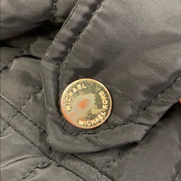 MICHAEL KORS | Black Quilted Coat Jacket SMALL - Picture 9 of 11